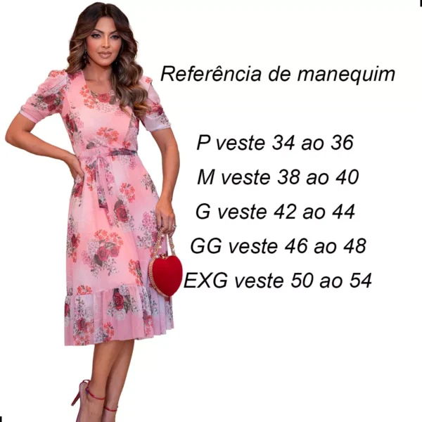 Vestido Midi Tule Estampado Evangélico - Image 6